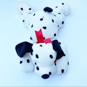 TY Spotty Dalmatian Dog Beanie Baby Pillow Pal